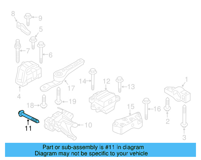 Gear Assembly Mount Bolt N-105-524-02 - View 111
