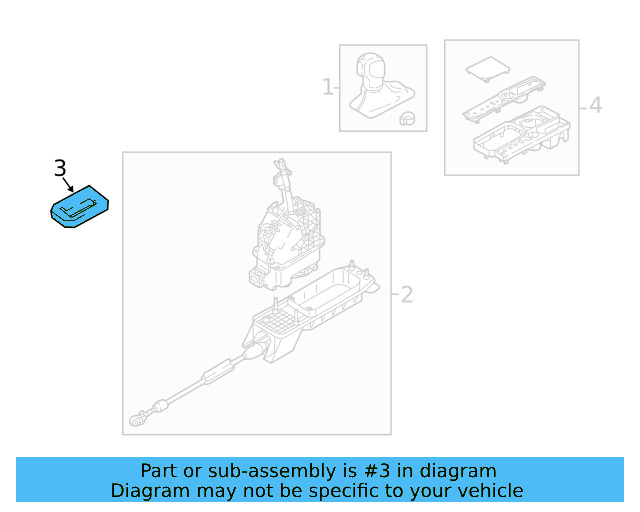 Shifter Assembly Cushion 3QF-713-077 - View 5