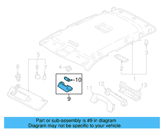 Visor Lamp 1K0-947-109-82V - View 27