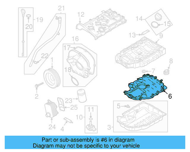 Oil Pan Baffle 06J-103-138-F - View 31