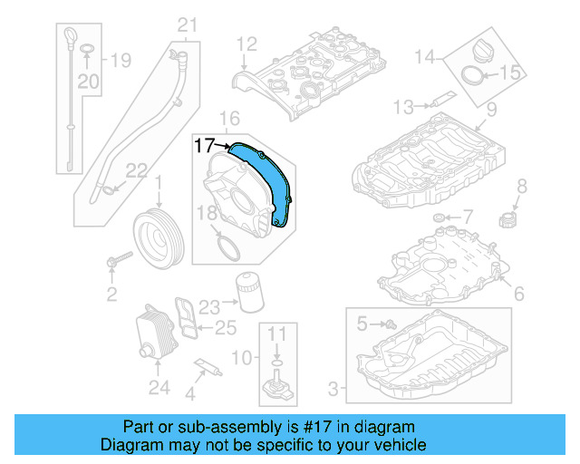 Outer Timing Cover Seal 06H-103-483-D - View 40