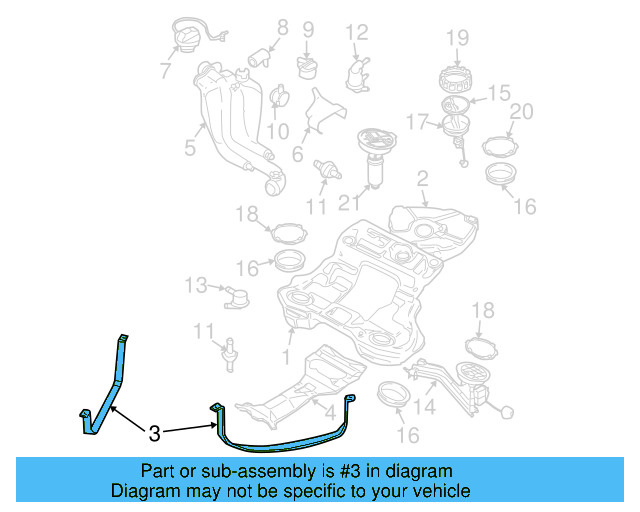 Fuel Tank Strap 3B0-201-654 - View 16