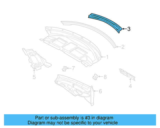 Storage Box Reinforced Plate 1Y0-809-491