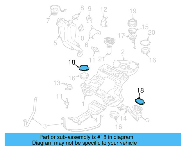 Fuel Pump Assembly Retainer Ring 8E0-201-877-A - View 11