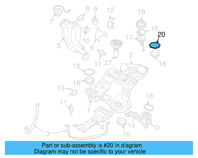 Fuel Pump Assembly Retainer Ring 8E0-201-877-A - View 5
