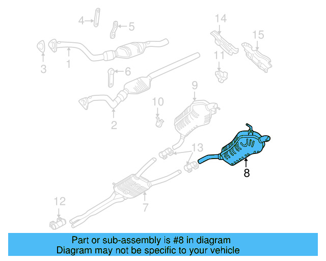 Muffler 3B0-253-609-J - View 5