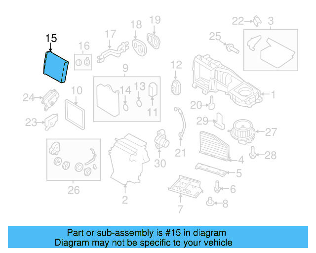 Heater Core 3C0-819-031-A - View 44