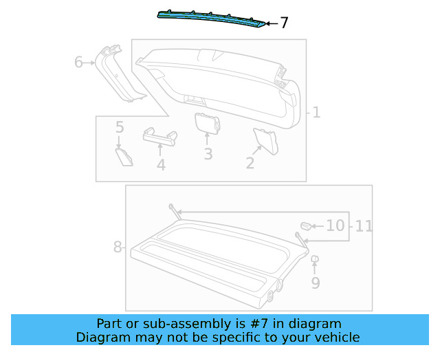 Upper Trim 2GJ-867-707-82V - View 2