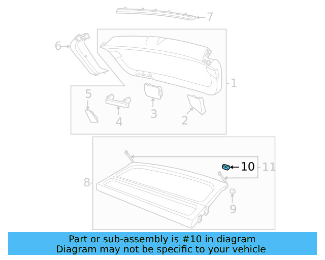 Tonneau Cover Bumper 2GJ-867-097 - View 5