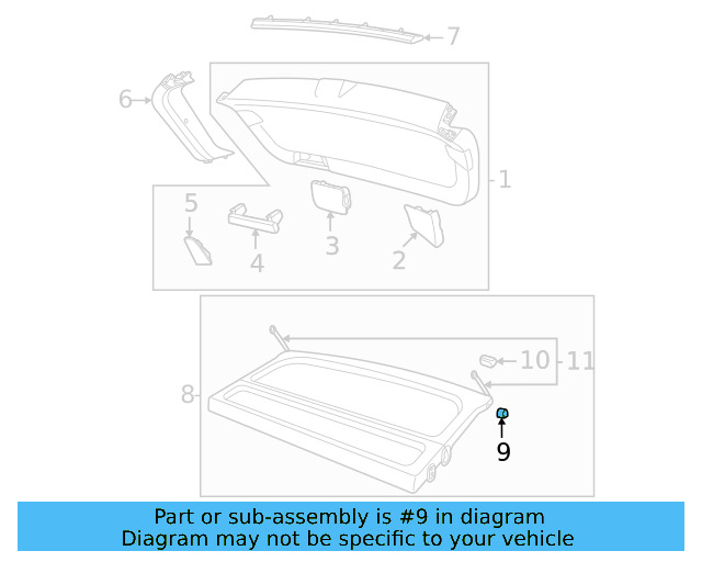Tonneau Cover Bumper 2GJ-867-097 - View 3