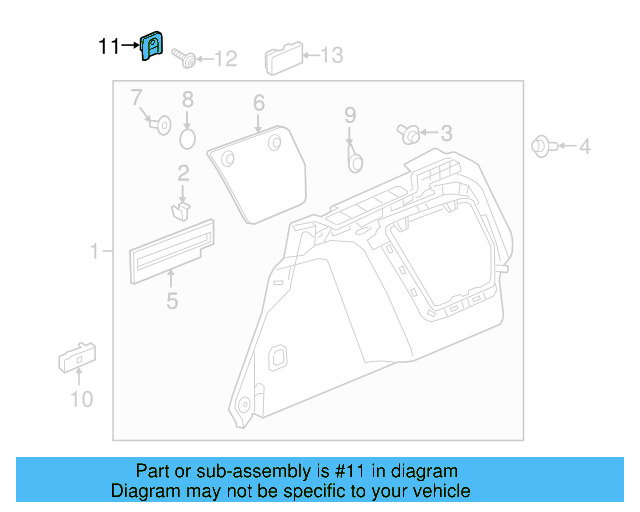 Tie Down Hook 3V9-867-615-9B9 - View 21