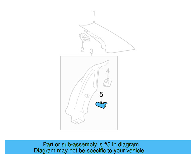 Seat Belt Guide 1J4-858-884-Q70