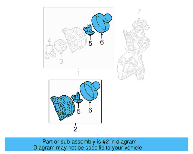 Alternator 06B-903-016-AB - View 42