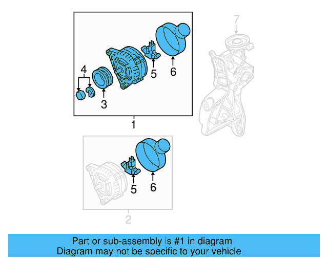 Alternator 06B-903-016-AB - View 5