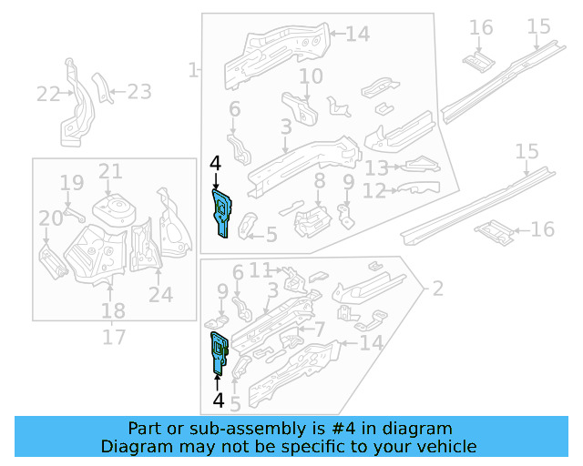 Headlamp Bracket 3QF-804-594 - View 7