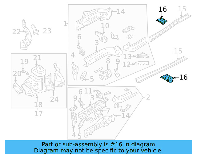 Seat Support 3QF-803-304 - View 4