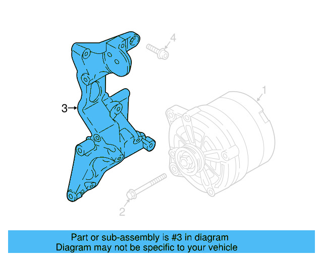 Alternator Bracket 03H-260-089-G - View 13