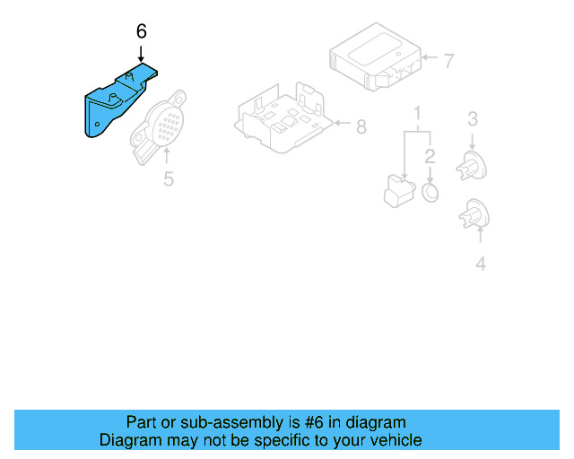 Warning Buzzer Bracket 1K5-971-502