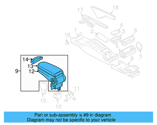 Cup Holder 1J0-862-533-F-3SG
