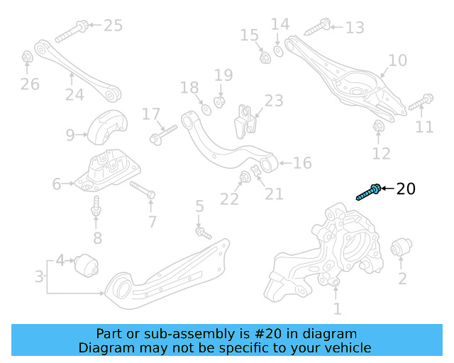 Knuckle Mount Bolt N-912-013-01 - View 19
