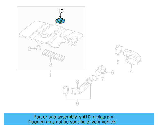 Intake Duct 1K0-129-618-AD - View 32