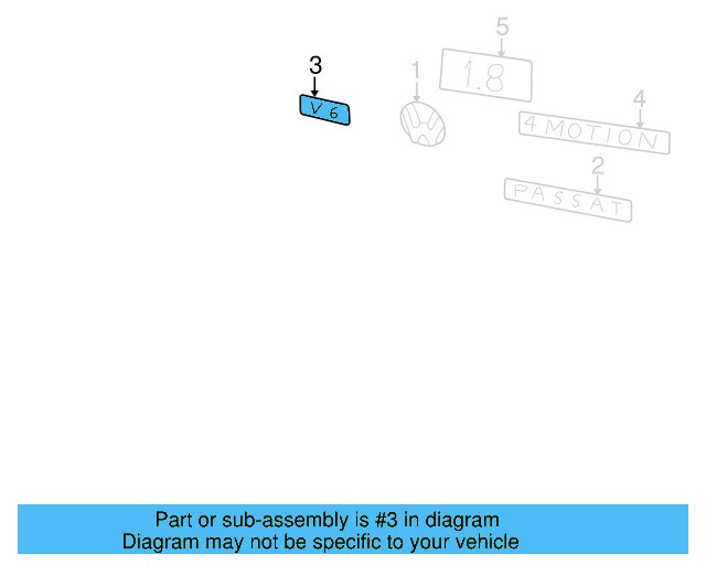 Emblem 3B5-853-630-FDY - View 8