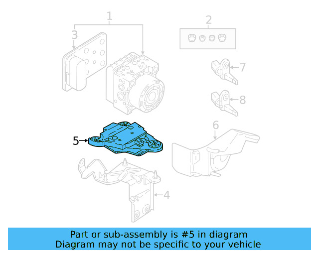 Mount Bracket 5Q1-614-235-K - View 13