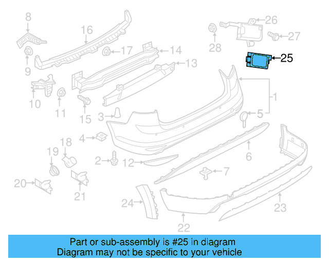 Blind Spot Radar 5Q0-907-685-C - View 19