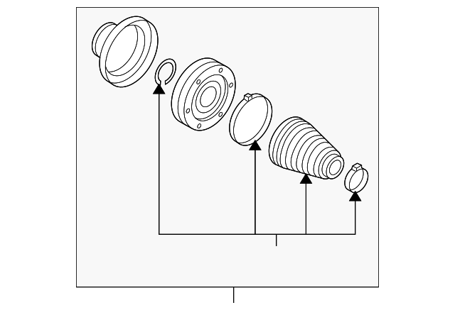 Inner Joint Assembly 7L0-498-103-A - View 3