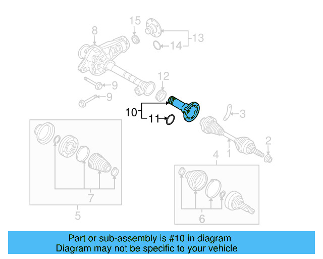 Drive Axle Shaft 0AA-409-272-B