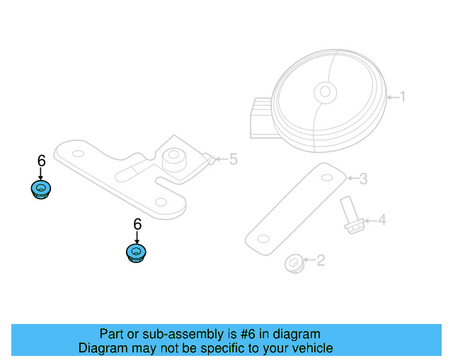 Low Note Horn Nut N-011-118-18 - View 10