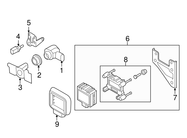 Temp Sensor Bracket 5M0-820-536-A - View 64