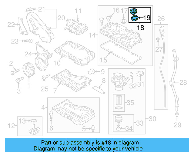 Filler Cap 06K-103-485-D - View 52