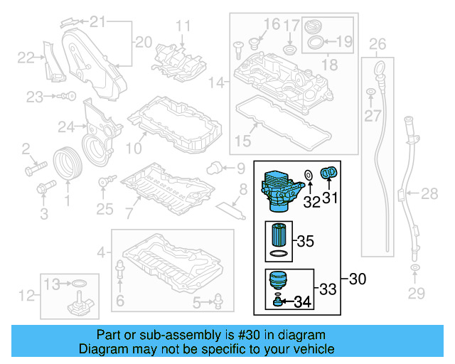 Oil Filter Housing 03N-115-389-A - View 6