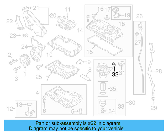 Oil Filter Housing Seal 03N-115-441 - View 9