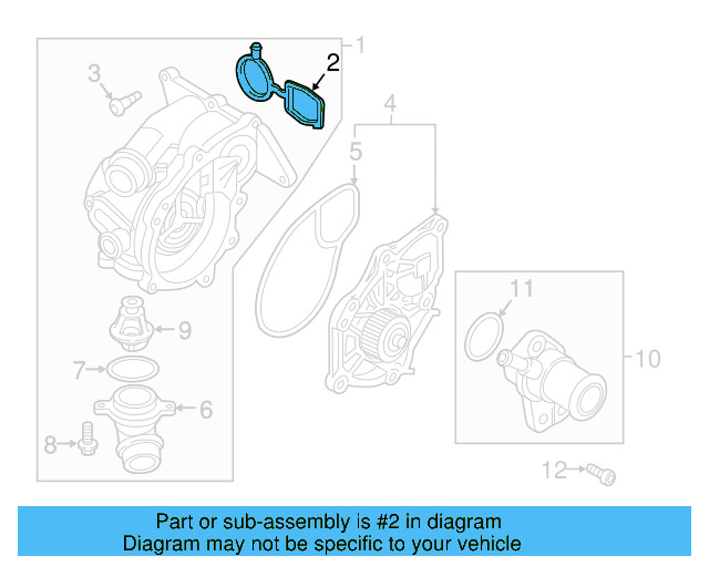 Thermostat Unit Gasket 06L-121-139-A - View 17