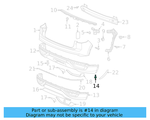 Fender Liner Nut WHT-004-694 - View 38
