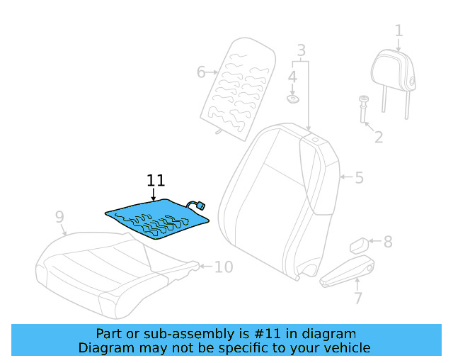 Seat Cushion Heater 11A-963-555