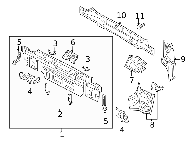Rear Body Panel Retainer 6Q6-813-269 - View 14