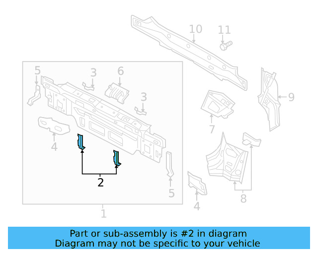Rear Body Panel Retainer 6Q6-813-269 - View 12