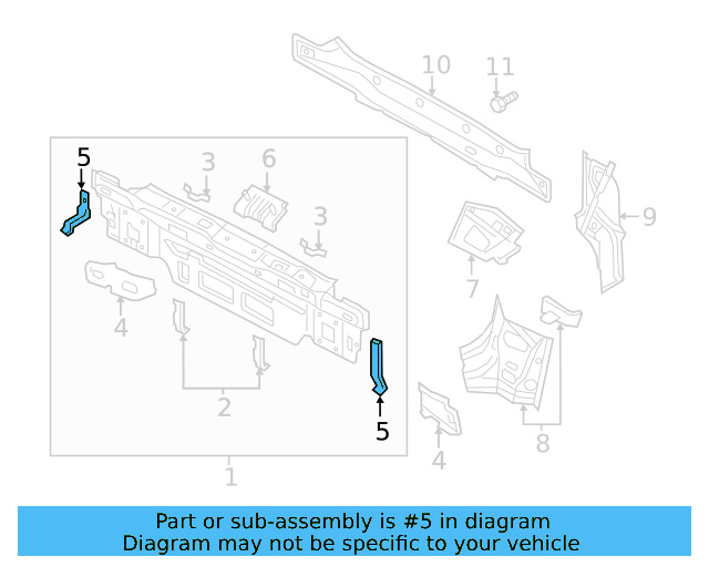 Bracket 5G9-807-125 - View 7