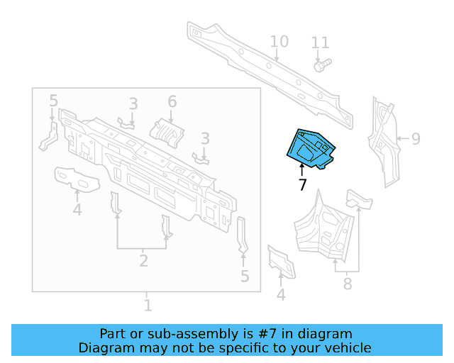 Upper Reinforced 5G9-813-333 - View 3