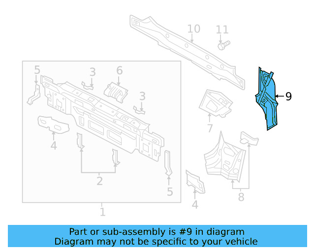 Tail Lamp Pocket 5G9-813-328-A - View 3