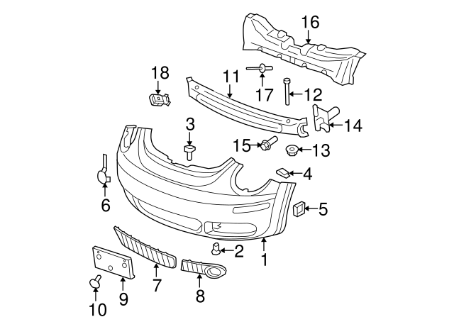 Fender Liner Screw N-907-750-01 - View 117