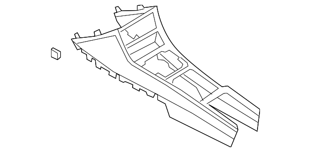 Front Console 3C1-863-243-L-1QB - View 3