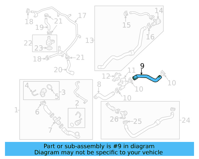 Coolant Hose 5C0-121-096-E