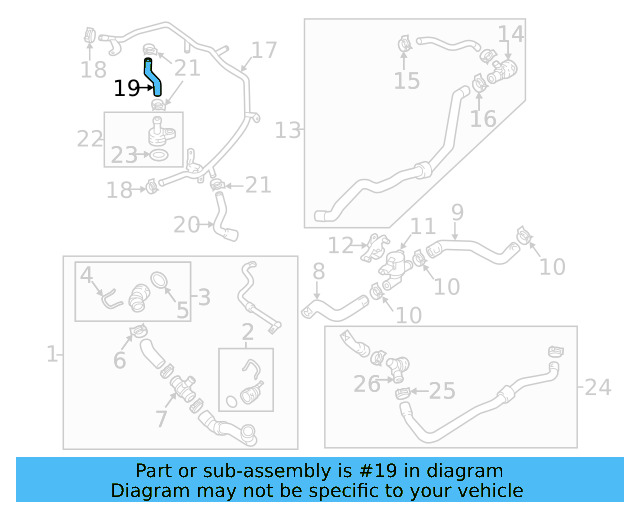 Connector Hose 06K-121-051-P - View 3
