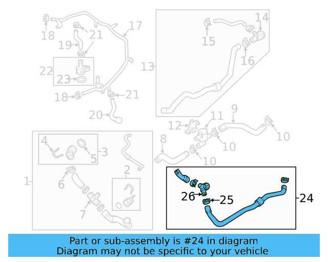 Lower Hose 5C0-122-051-N - View 17