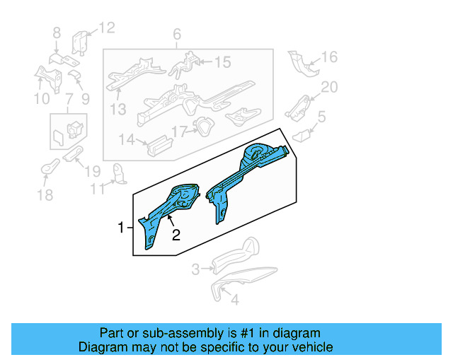 Apron Assembly 1C0-809-104-A - View 6