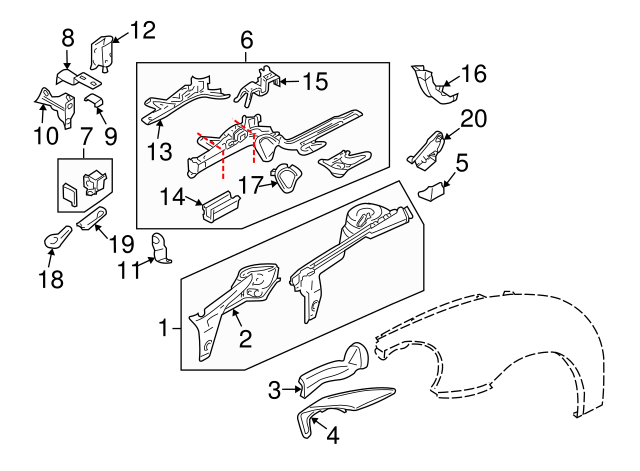 Side Member 1J0-803-106-B